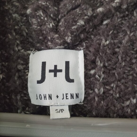 Revolve John + Jenn Cotton Blend Boho Fringe Cable Oversized Chunky Cardigan S - Picture 3 of 7